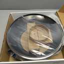 SENSARTE Nonstick Frying Pan Skillet with Lid, 12 Inch Large Deep Frying Pan, 5 Qt Non Stick Saute Pan with Cover, Induction Pan, Healthy Non Toxic Cooking Pan with Helper Handle, PFOA PFOS Free (Classic Black)