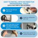 2025 Upgrade 242193212 Refrigerator Freezer Door Gasket Replacement Part,Compatible With Frigidaire/Electrolux,Freezer Door Gasket Seal Part Replaces 1465365,240370906,240390701