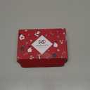 HDCRYSTALGIFTS Set 4 Blown Glass Christmas Tree Figurine Collectible 2.5'' Art Glass Statue Holiday Decoration Sculpture Festival Gifts Home Arts