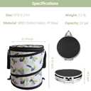 24 Gallon Collapsible Camping Trash Can with Zipper Lid