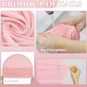 Mindsoft Rainbow Arch Backdrop Stand Covers Pastel Background Arched Stretchy Fabric Backdrop Cover for Boho Daisy Birthday Party Wedding Decoration(Macaroon Pink,7.2 ft + 6 ft,2 Pcs)