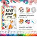 2 x Adult Coloring Book Set with 36 Markers, Spiral Bound Floral & Animal Designs, Relaxing Creative Coloring Book for Adults, Mothers Day Gifts