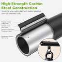 Haipeel 36 Inch Ceiling Fan Downrod, 3 FT Extension Rod with Extended Cord, 1 Inch Diameter Not Threaded Downrod for Ceiling Fan, Heavy Duty Ceiling Fan Accessories (Black)