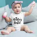 listery Aunties Bestie Baby Clothes Aunties Bestie Bodysuit I Love My Auntie Baby Clothes Aunt Newborn