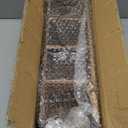 Yirilan Wooden Kitchen Utensil Holder for Counter, Acacia Wood Utensil Holder for Storage Cooking and Silverware with 4 Compartment, Rustic Wooden Organizer Container