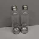 PHILIPS Carbonating Bottles ADD916/37, 1L Twin Pack Reusable PET Sparkling Water Bottles Compatible Sparkling Water Maker, 2 Pack for ADD4902BKOQ/37, ADD4902WHOQ/37 and ADD4901GROQ/37, ADD4901BKOQ/37 (Bottles-Metal-Silver)