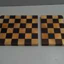 Wood Cutting Board Butcher Block, Wooden Chopping Board with Checkerboard Pattern and Inner Side Handles Meat Cheese Charcuterie Board, Ideal for Chopping, Slicing, and Dicing 15 * 8 inch