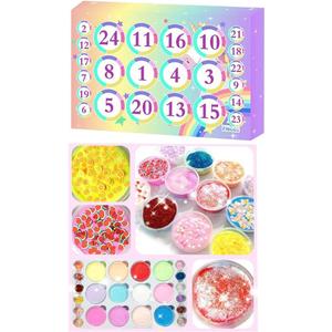 Christmas Advent Calendar 2021,24PCS Sensory Fidget Toys Pack 24 Days Countdown Calendars Animal Charm Bracelet Jewelry Set for Kids Childs Teens Girls New Year Gift (D1)