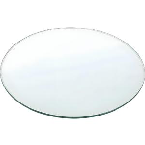 Glass Table Top, 8mm Thick Tempered Pencil Polished Edge, Round Glass Table Top(900mm(36In)) (Clear)