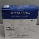 Heated Blanket Waffle Throw Size Fast Warming Heating Electric Throw Blanket with 6 Heat Settings & 4 Hours Auto-Off, Ideal Gift for Her, 50"x60", London Grey