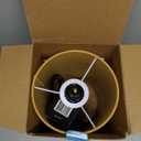 HiBay 17.75" Touch Bedside Table Lamp with USB Charging Ports & AC Outlet, Farmhouse Wood-Grain 3-Way Dimmable LED Nightstand Light with Parchment Shade for Bedroom Home Office Decor