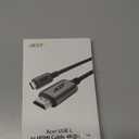 acer USB C to HDMI Cable for Home Office 6.6FT (4K@60Hz), Thunderbolt 4/3 Compatible, High-Speed Type C to HDMI 2.0 Braided Cord for MacBook, iPhone 17/16 Pro/Max, iMac, iPad Pro, Galaxy S25, Surface