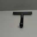 dancemoon JustHang Shower Squeegee for Glass Doors, All-in-One Piece Silicone Squeegee with Built-in Hook for Bathroom, Window, Mirror, Tile Wall, Car, Streak-Free Bathroom Cleaner Tool,10 Inch Black