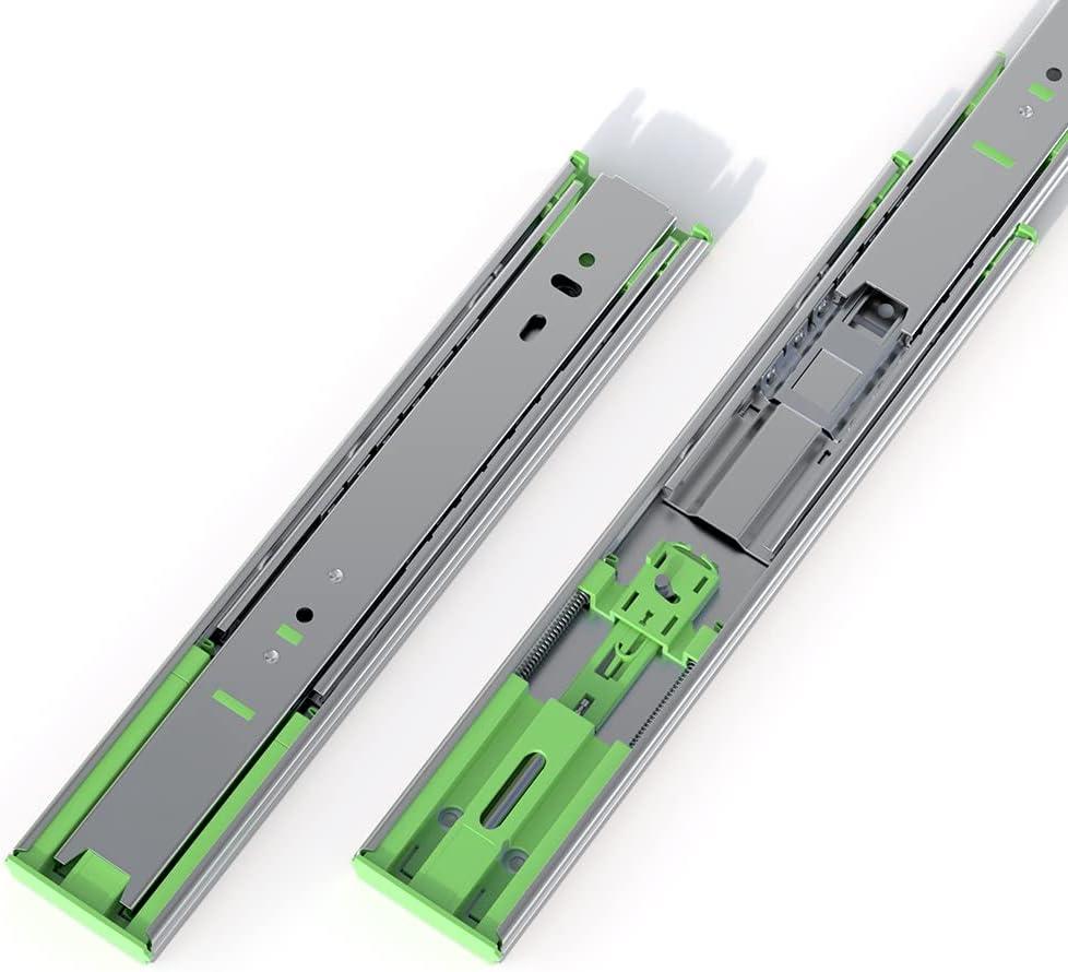 FivePears 6 Pairs 10 Inch Heavy Duty Soft Close Drawer Slides, 150 Lb Load Capacity Full Extension Ball Bearing Side Mount Drawer Runner, Rv Tool Box Kitchen Cabinet Drawer Self Closing Glide Rails