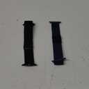 Braided Stretchy Solo Loop Compatible for Apple Watch Ultra 2 Band 49mm 46mm 45mm 44mm 42mm 41mm 40mm 38mm Men Women, Nylon Sport Bands with Parachute Buckle for iWatch Series 11 10 9 8 7 6 SE 5 4 3 (Black/Navy Blue)