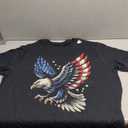 Bald Eagle Patriotic American Flag 4th Of July T-Shirt 2XLT