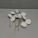 Higfra Artificial Flowers 10 pcs Real Looking Fake Roses with Stems for DIY Wedding Bouquets Baby Shower Centerpieces Floral Arrangements Party Tables Home Decorations