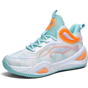 Unisex Basketball Shoes Breathable Lightweight Athletic Sneakers Non Slip Rubber Sole for Indoor Outdoor Court Walking Sports Training (8.5 Women/7.5 Men, Green)