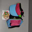 YAROMO Hip Hop Accessories for Women, 80s 90s Outfit Accessories for Women Men Neon Fanny Pack Hat Adjustable Waist Bag, Bracelet, Earrings for Retro 80s 90s Party