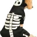 Rubie's Glow in The Dark Skeleton Hoodie Pet Costume, X-Large