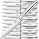 Aiheal Steak Knives, Stainless Steel Steak Knives Set of 12, Never Needs Sharpening Dinner Steak Knife Set, Sharp Micro Serrated Knives
