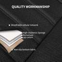 Seat Covers, Car Seat Covers Front Seats, Leather 3D Foam Back Support Car Seat Cover, Air Mesh Automotive Seat Covers, Airbag Compatible, Universal Fit Most Cars Vans Trucks SUVs (2PCS,N6)