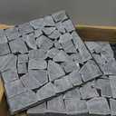 Decking Natural Pebble Interlocking Floor Patio Tiles, Indoor & Outdoor Interlocking Tiles 12"x12" 6pcs - A Great Upgrade Option for Garden Patio Path (Black)