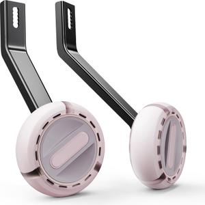 Training Wheels for 20 inch Bike, Safety MaxHigh-Strength Steel with Anti-Tip Design, Long-Lasting Light Up Bicycle Training Wheels for Kids Bike, Fits 20'' Single-Speed Only, Purple