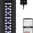 NICREW RGB+W 24/7 LED Aquarium Light with Controller, Full Spectrum Fish Tank Light for Planted Freshwater Tanks, Planted Aquarium Light with Extendable Brackets to 12-18 Inches, 12 Watts
