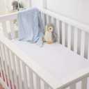 Belsden 3 Pack Microfiber Durable Crib Sheets Fitted, Silky Soft Smooth Breathable Baby Sheets Set for Boys Girls, 28''x 52'' Fits Standard Crib and Toddler Mattresses, White + Gray + Lt Gray (White & Grey & Light Grey)