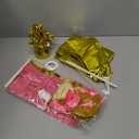 Sparkle and Bash Pink & Gold Girl 1st Birthday Party Decorations, Balloons, Cake Topper and Tassels for Party Decoration