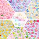 150PCS Slime Charms Jelly Cute Flatback Resin Charms for Slime, Random Kawaii Decoden Charm for Embellishments Phone Junk Case Charm Bulk, Scrapbooking Crafting & DIY Decor(6 Color Series)