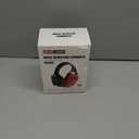 SNR 29dB Noise Reduction Earmuffs,Sound Proof Ear Protection,For Construction and Loud Workplace,Red