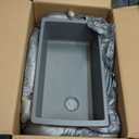 BLANCO 441770 Bowl Diamond Silgranit Super Single Undermount Kitchen Sink, 33.5" L X 18.5" W X 9.5" D, Metallic Gray