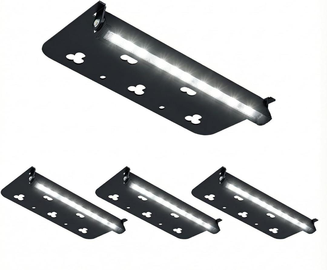 7inch Retaining Wall Lights 3W LED Hardscape Paver Lighting,5000K Daylight White Waterproof Outdoor Step Lights,12V AC/DC Low Voltage Landscape Lighting-4Packs