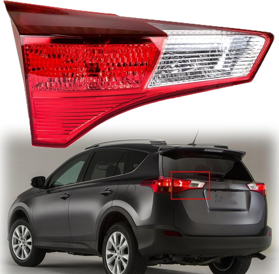 Tail Light Driver Side Inner Replacement for RAV 4 2013-2015 Rear Brake Lamp