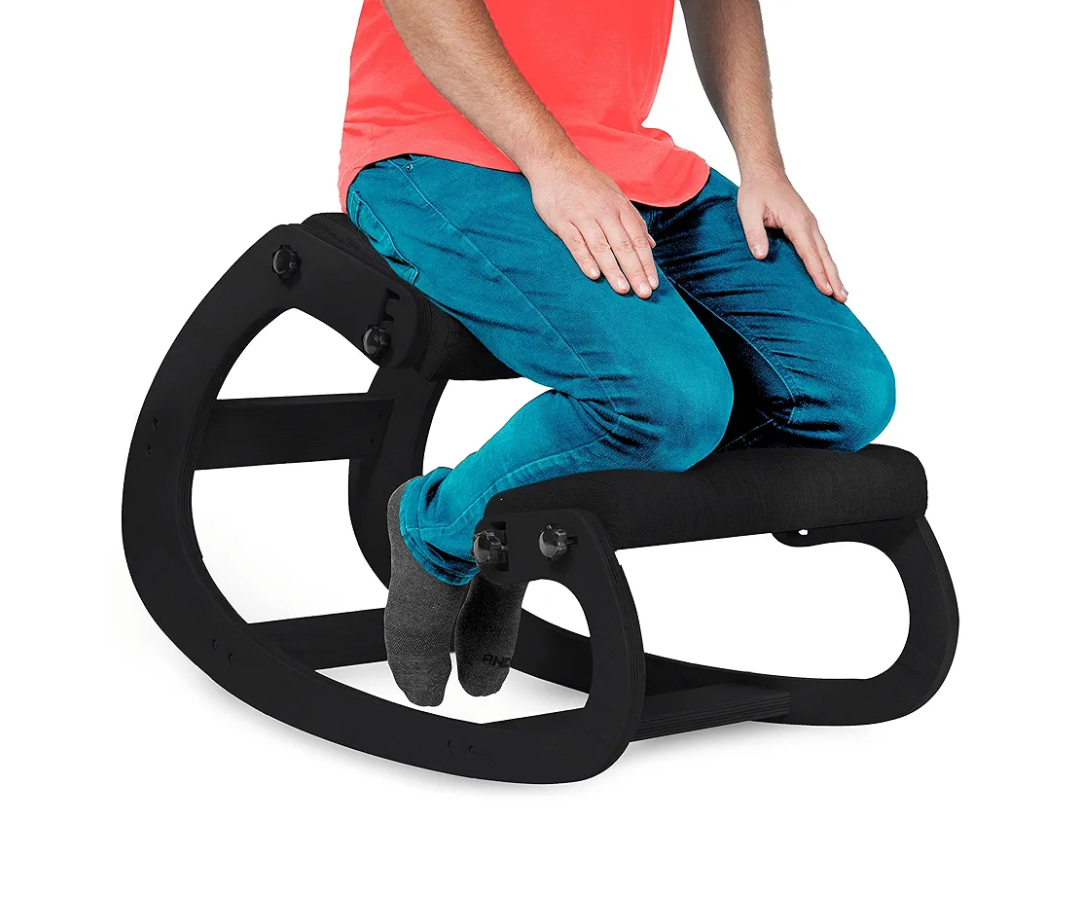 Ergonomic Kneeling Chair with Adjustable Seats - Knee Chair for Posture Correction & Kneel Rocking Stool for Desk - Back Pain Relief and Support for Home and Office 