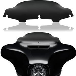 Rich Choices 6" Motorcycle Windshield Windscreen Wind Splitter Compatible with Harley Davidson Touring Street Glide Electra Glide FLHT FLHTCU Ultra Classic Glide FLHX FLHTK Tri Glide 1996-2013