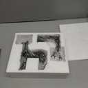 AOMOONOA Black Christmas Reindeer Figurines, 2Pcs Small Reindeer Christmas Decoration Indoor, Tabletop Reindeers Statue Christmas Decor, Resin Deer Figurine Decorations for Home (Set of 2)