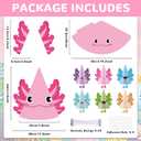 Justforjoyful 24 Pcs Axolotl Party Hats Colorful Axolotl Birthday Supplies for DlY Reptile Animals Headbands Cute Animals Paper Party Crowns for Kids Boys Girls Baby Shower Birthday Decoration Favors