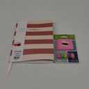 Pack of 2: 1) Top Flight Rose Gold Stripes Journal, 2) Top Flight Pencil Eraser Combo Pack (7 ct)