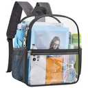USPECLARE Clear Backpack for Stadium Approved 12×6×12, Water proof Clear Bag for Stadium Events and Concert Work Sport Event