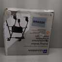 Medline Superlight Folding Aluminum Mobility Rollator Walker, Smoky Blue, 250 lb. Weight Capacity, 6" Wheels, Adjustable Arms and Seat, Foldable Rolling Walker for Seniors, Black 