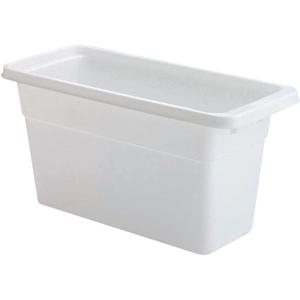Rubbermaid Ice Cube Bin, White, Holds 4 Trays, Compact Design, Durable Plastic (12.1 Inch)