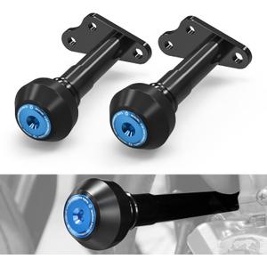 NICECNC Blue Aluminum Frame Sliders Frame Guards Compatible with Suzuki DRZ400S DRZ400SM 2000 2001 2002 2003 2004 2005 2006 2007-2020 2021 2022 2023 2024 See Fitment