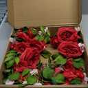 20 Inch Valentines Wreath with Red Roses Pink Hydrangea Heart Berries, Valentine Wreaths for Front Door Wall Window, Valentine's Day Decorations for Home Office Wedding Party Anniversary