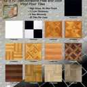 Achim Home Furnishings FTVSO10320 Nexus 12-Inch Vinyl Tile, Solid Black and White, Pack of 20