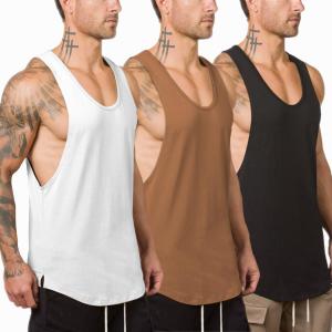 Muscle Killer Men's Muscle Gym Workout Stringer Tank Tops Bodybuilding Fitness T-Shirts 1/2/3 Pack (X-Large)