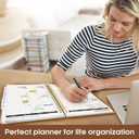 2026 Planner, Weekly and Monthly Calender Planner, Jan 2026 to Dec 2026, Hardcover 2026 Calendar Book with Tabs & Inner Pocket, Office Home School Supplies for Women & Men - A4 (8.5" x 11"), Oat Brown