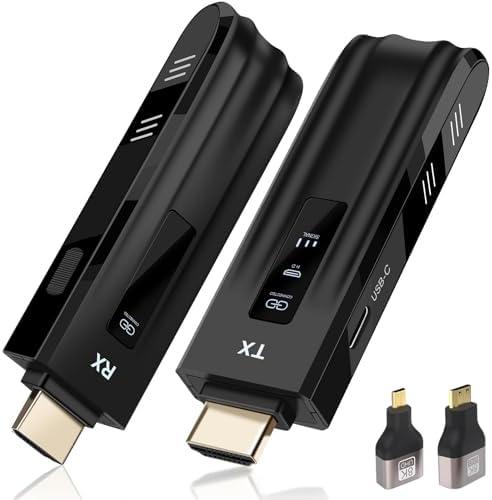 Amazon.com: Wireless HDMI Transmitter and Receiver,2025 Upgraded LED Display,4K Decode & 1080P Output,Plug and Play Portable 2.4G/5G Wireless HDMI Extender,Compatible with PC/Laptop/Camera/HDTV/Projector/TV Box : Electronics